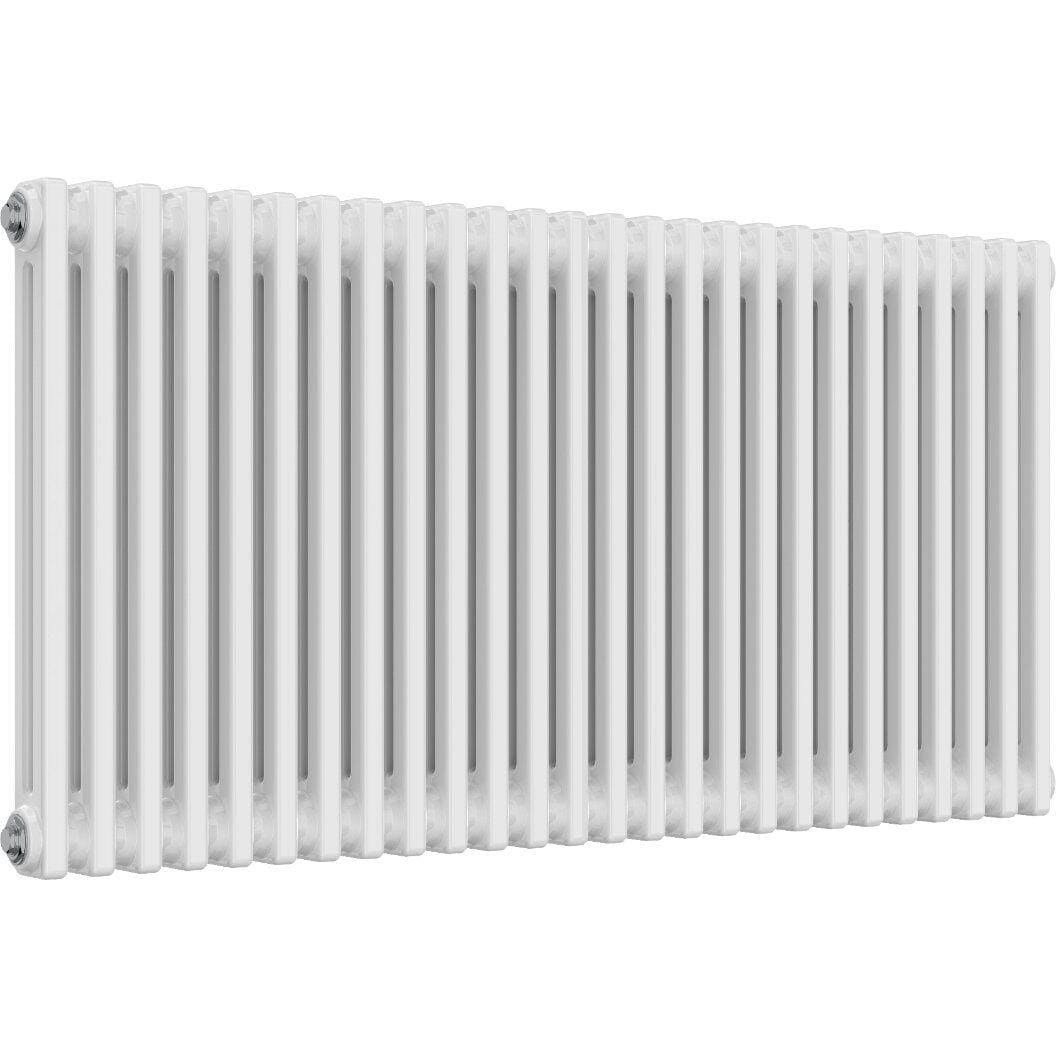 Aquarius Bathrooms Column Radiator Aquarius Foundry Horizontal 2 Column Radiator in White 600mm x 1190mm
