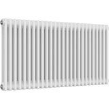 Aquarius Bathrooms Column Radiator Aquarius Foundry Horizontal 2 Column Radiator in White 600mm x 1190mm