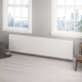 Aquarius Bathrooms Type 22 Aquarius Type 22 Compact Panel Radiator in Gloss White 500 x 2000mm