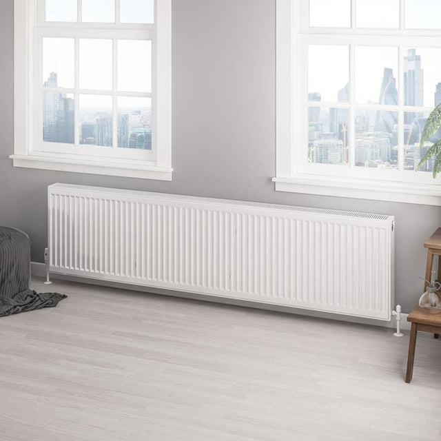 Aquarius Bathrooms Type 22 Aquarius Type 22 Compact Panel Radiator in Gloss White 500 x 2000mm