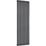 Aquarius Bathrooms Column Radiator Aquarius Athens Single Vertical Column Radiator in Anthracite 1800 x540mm